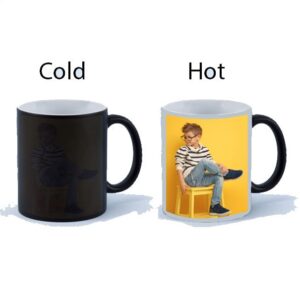 Black Magic Photo Mug – Personalized Heat-Activated Custom Mug