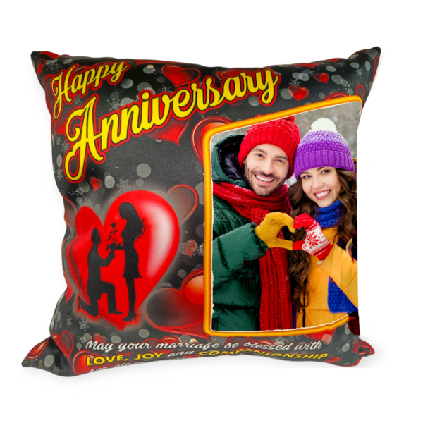 Happy Anniversary Photo Cushion