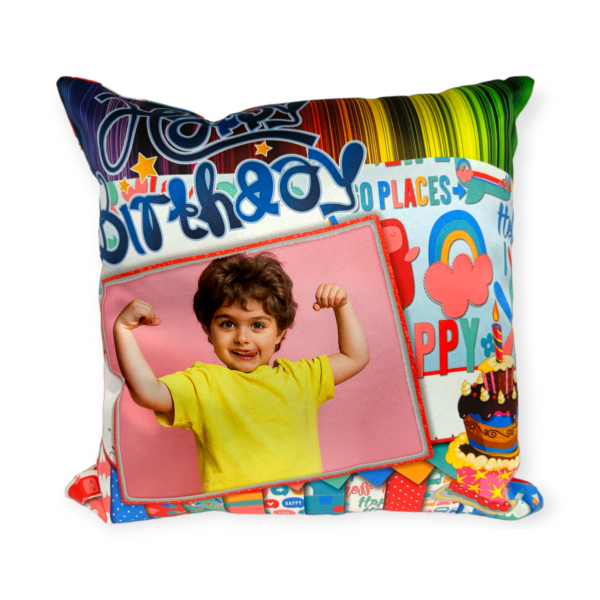 Happy Birthday Photo Cushion