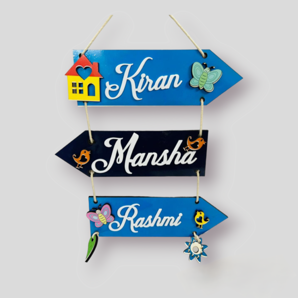 Personalized Door Name Plates for kids #001