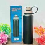 800ml Stainless Steel Vacuum Bottle – Dual Drinking Option, Matte Finish & Grab Strap