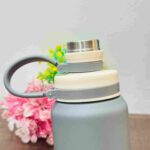 800ml Stainless Steel Vacuum Bottle – Dual Drinking Option, Matte Finish & Grab Strap