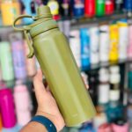 850ml Insulated Stainless Steel Bottle – Small Mouth, Grab Handle, 5 Colors, Hot & Cold Thermal Flask